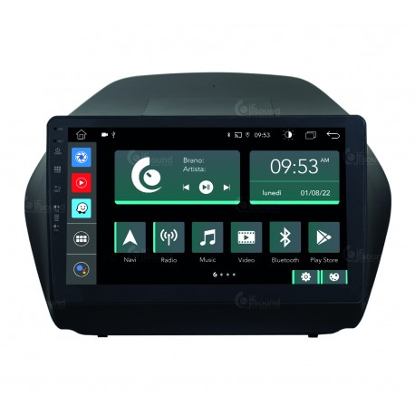 Autoestéreo para Hyundai IX35 con navi / rear / amp y gran pantalla LCD de serie JF-031H5-X9C-2