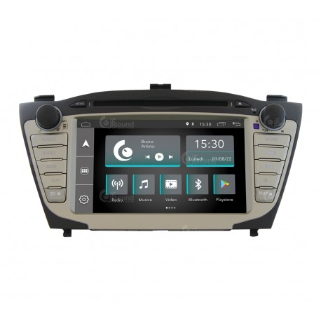 Car stereo for Hyundai IX35 with navi/rear/ampli and small lcd as standard JF-137H5-XDC-1