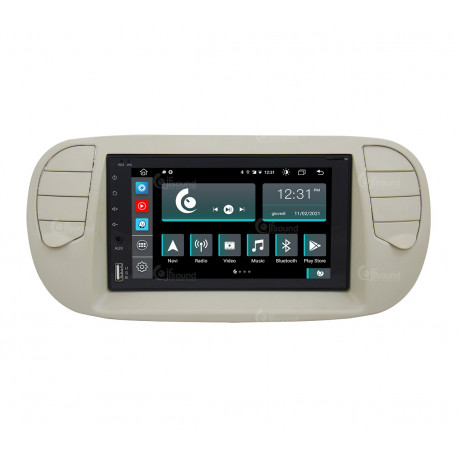 Autoradio pour Fiat 500 Pre-Restyling crème JF-227-X9C-F5P