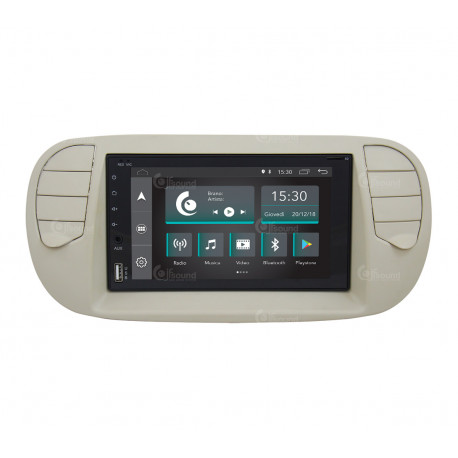 Autoradio per Fiat 500 Pre-Restyling panna JF-227-XDC-F5P